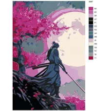Картина по номерам BRUSHES-PAINTS Самурай S-687 70x110 см