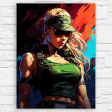 Живопись по номерам Бруталити Игра Mortal Kombat Sonya 13576 В