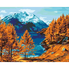 Картина по номерам Живопись по Номерам Осень на горном озере, 40x50