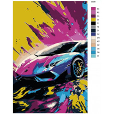 Живопись по номерам BRUSHES-PAINTS Lamborghini Ламборджини Живопись по номерам BRUSHES-PAINTS Lamborghini Ламборджини
