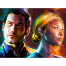 Живопись по номерам Бруталити Сериал Люцифер 5327