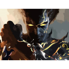 Картина по номерам Бруталити Prince of Persia 4 на холсте 40x30