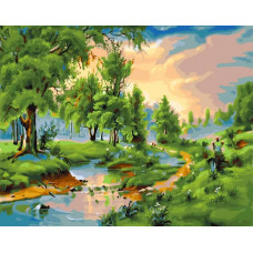 Картина по номерам Paintboy Утренняя природа, 40x50