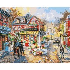 Картина по номерам Paintboy Городская площадь, 40x50 см