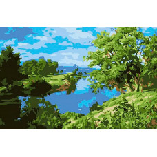Картина по номерам Paintboy Озеро, 20x30