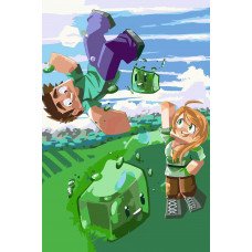 Картина по номерам Красиво Красим Minecraft, 40 х 60 см