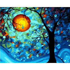 Картина по номерам Paintboy Лунная ночь, 40x50 см
