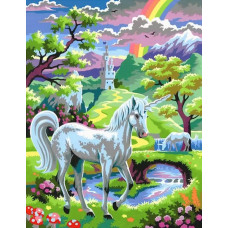 Картина по номерам KSG Единорог, 23x30,4