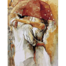 Картина по номерам Paintboy Под зонтом, 40x50