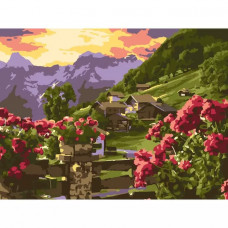 Картина по номерам на картоне, 20 x 28,5 см Сельские просторы