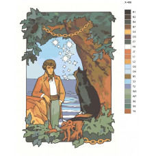 Картина по номерам BRUSHES-PAINTS А С Пушкин - У Лукоморья дуб зеленый X486 40x60 см