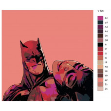 Живопись по номерам BRUSHES-PAINTS Бэтмен и Женщина-кошка