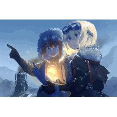 Картина по номерам Бруталити Frostpunk аниме апокалипсис 2 см