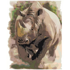 Картина по номерам Живопись по Номерам Носорог, 40x50