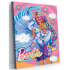 Картина по номерам KiKi BE002 Barbie Extra Будь яркой 30*40