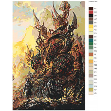 Картина по номерам, Живопись по номерам, 80 x 120, R0L1-K-1201PF-3V21