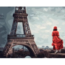 Картина по номерам  Paintboy (Premium) Хмурое небо Парижа