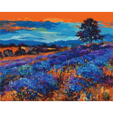Картина по номерам Белоснежка Лавандовые поля, 40x50