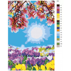 Живопись по номерам BRUSHES-PAINTS Весеннее настроение