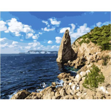 Картина по номерам Paintboy GX 33489 Скалистый морской берег 40*50