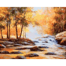 Картина по номерам Белоснежка Золотая осень, 40x50