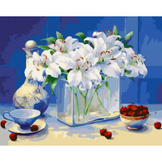 Живопись по номерам Color Kit Лилии и вишни 40x50