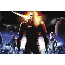 Картина по номерам Бруталити Mass Effect 1 космос 1 см
