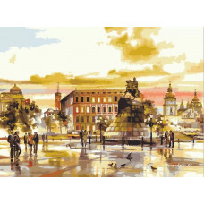 Картина по номерам Menglei Городская площадь, 40x50