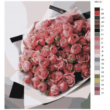 Живопись по номерам BRUSHES-PAINTS Букет роз