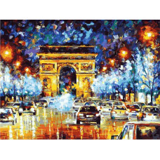 Картина по номерам Цветной Ночные огни, 40x50