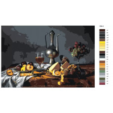 Живопись по номерам BRUSHES-PAINTS Натюрморт - Композиция с вином и фруктами Живопись по номерам BRUSHES-PAINTS Натюрморт - Композиция с вином и фруктами