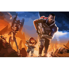 Картина по номерам Бруталити Mass Effect 2 космос 2 см