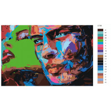 Живопись по номерам BRUSHES-PAINTS Арт лиц влюбленной пары