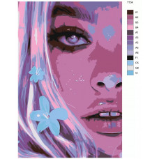 Живопись по номерам BRUSHES-PAINTS Цветочный Взгляд