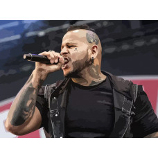 Картина по номерам Бруталити Bad Wolves 110 на холсте 40x30
