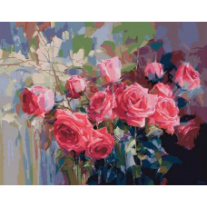 Картина по номерам Paintboy Букет роз, 40x50 см