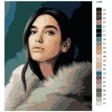 Живопись по номерам BRUSHES-PAINTS Дуа Липа