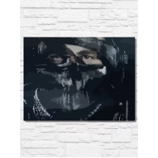 Картина по номерам на холсте Игра Call of duty ghosts 9541 Г 30x40