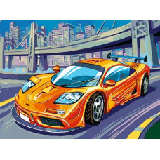 Картина по номерам Белоснежка McLaren F1 GTR, 30x40