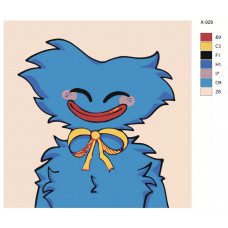 Живопись по номерам BRUSHES-PAINTS Компьютерная игра Poppy Playtime. Хагги Вагги Живопись по номерам BRUSHES-PAINTS Компьютерная игра Poppy Playtime. Хагги Вагги