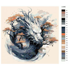 Картина по номерам BRUSHES-PAINTS Дракон U-946 40x40 см Картина по номерам BRUSHES-PAINTS Дракон U-946 40x40 см