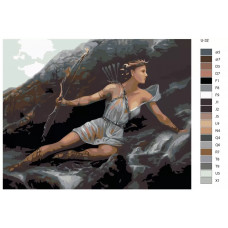 Живопись по номерам BRUSHES-PAINTS Артемида. Богиня охоты и дикой природы