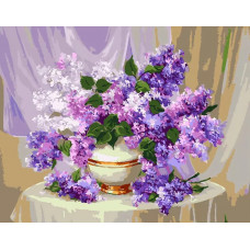 Картина по номерам ВанГогВоМне Сирень, 40x50