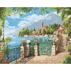 Картина по номерам Paintboy Вид на морской залив, 40x50