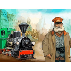 Картина по номерам Бруталити Ticket ro ride Билет на проезд 6921 Г на холсте 30 x 40