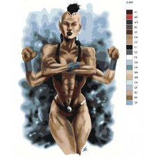 Картина по номерам BRUSHES-PAINTS Шива- Мортал Комбат Mortal Combat Z694 40x60 см Картина по номерам BRUSHES-PAINTS Шива- Мортал Комбат Mortal Combat Z694 40x60 см