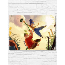 Картина по номерам Бруталити Игра It takes Two 9522 Г на холсте 30x40