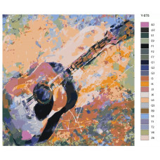 Живопись по номерам BRUSHES-PAINTS Гитара Живопись по номерам BRUSHES-PAINTS Гитара