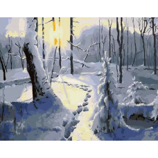 Картина по номерам ВанГогВоМне Зимняя сказка, 40x50