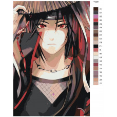 Живопись по номерам BRUSHES-PAINTS Итачи - Аниме Наруто